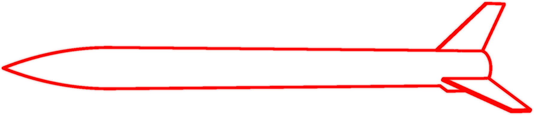 Vader Supersonic Rocket Wireframe